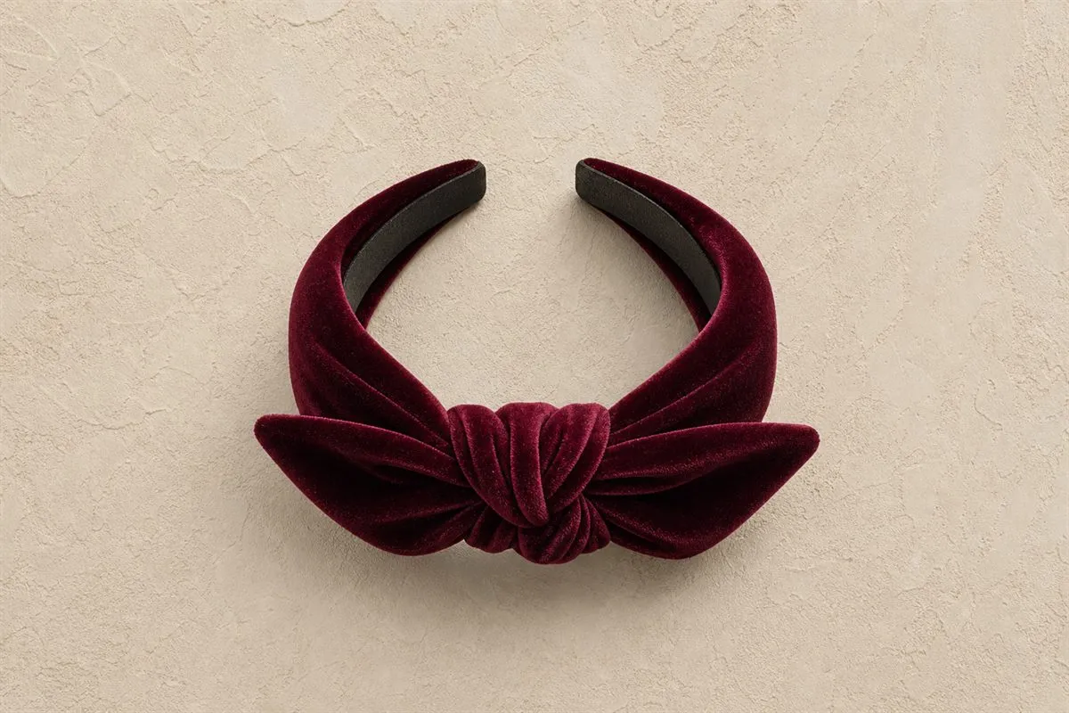 Bandeau Cheveux Noué Velours N°14