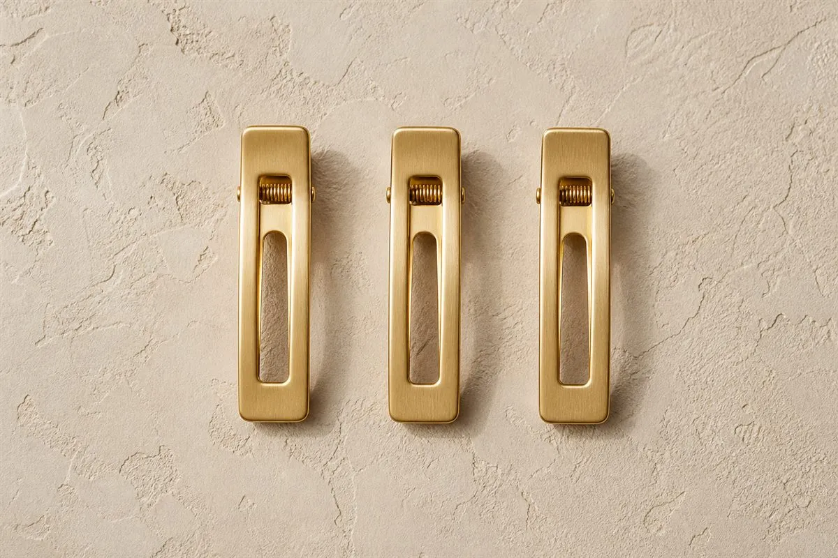 Trio de Mini Barrettes Dorées Édition Limitée